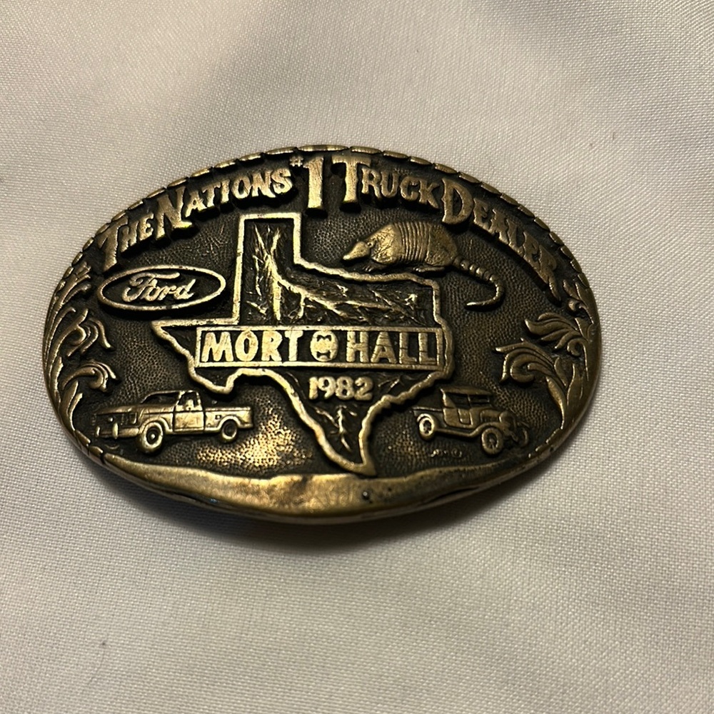 Ford Mort Hall 1982 Belt Buckle